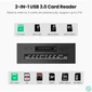 Kép 2/4 - UGREEN USB 3.0 USB-A SD Kártya kártyaolvasó,TF + SD, fekete