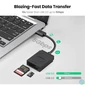Kép 3/4 - UGREEN USB 3.0 USB-A SD Kártya kártyaolvasó,TF + SD, fekete