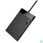 Kép 1/4 - UGREEN külső HDD ház USB 3.0 2.5" beépített kábellel, 5 Gbps, 0,5m, fekete