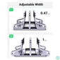 Kép 3/4 - UGREEN Laptop állvány, vertikális, állítható, laptop stand, dupla, szürke