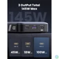 Kép 2/4 - UGREEN Power Bank hordozható töltő 25000mAh, 145W, 3 eszköz töltése, szürke