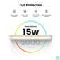 Kép 4/4 - UGREEN Power Bank hordozható töltő, mágneses, vezeték nélküli töltés,  5000mAh, 15W, fehér