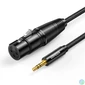Kép 1/4 - UGREEN Kábel 3.5mm Jack - Three-Pole XLR M/F, 2m, fekete