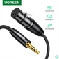 Kép 4/4 - UGREEN Kábel 3.5mm Jack - Three-Pole XLR M/F, 1m, fekete