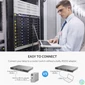 Kép 3/4 - UGREEN Kábel USB-A - RJ45, M/M, 1,5m, fekete