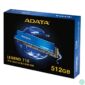 Kép 2/2 - ADATA SSD 512GB - LEGEND 710 (3D TLC, M.2 PCIe Gen 3x4, r:2400 MB/s, w:1000 MB/s)