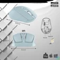 Kép 5/8 - Advance Egér vezeték nélküli - FEEL WIRELESS (1600 DPI, 4 gomb, kék)