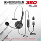Kép 6/9 - Advance Fejhallgató - SMARTPHONICS 350 (3,5mm Jack/USB, 1,5m kábel, fekete)