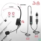 Kép 8/9 - Advance Fejhallgató - SMARTPHONICS 350 (3,5mm Jack/USB, 1,5m kábel, fekete)