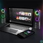 Kép 11/12 - Advance Hangszóró - SOUNDPHONICS RGB 6W RMS (2.0, 3,5mm Jack, RGB, fekete)