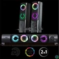 Kép 2/12 - Advance Hangszóró - SOUNDPHONICS RGB 6W RMS (2.0, 3,5mm Jack, RGB, fekete)