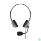 Kép 2/4 - Bluestork Fejhallgató - MC101 Office Headset (mikrofon; hangerő szabályzó, 3,5 Jack, szürke)