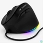Kép 1/3 - Bluestork Egér - M-W-ERGO-LUMI (Ergonomic, 3600 DPI, 6 gomb, optikai, RGB, fekete)