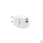 Kép 3/5 - Bluestork Hálózati töltő - PW-30-CA (USB-C, USB-A, 30W, fehér)