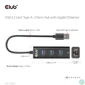 Kép 4/10 - Club 3D USB Hub - CSV-1430A (3.2 USB-A to 3xUSB-A, RJ45)
