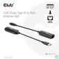 Kép 2/7 - Club 3D Átalakító - CAC-1421 (USB-A to RJ45, 5 GBps, M/F)