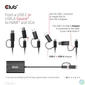Kép 10/15 - Club 3D Átalakító - CSV-1611(USB-C (USB-A Adapterrel) to Dual HDMI (4K/30Hz) / VGA (1080/60Hz))