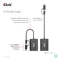Kép 11/15 - Club 3D Átalakító - CSV-1611(USB-C (USB-A Adapterrel) to Dual HDMI (4K/30Hz) / VGA (1080/60Hz))