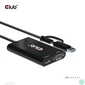 Kép 5/15 - Club 3D Átalakító - CSV-1611(USB-C (USB-A Adapterrel) to Dual HDMI (4K/30Hz) / VGA (1080/60Hz))