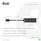 Kép 3/8 - Club 3D USB Hub - CSV-1549 (3.2 USB-C Gen 1 to 3xUSB-A, RJ45,1Gbps)