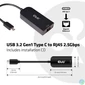 Kép 1/6 - Club 3D Átalakító - CAC-1520 (3.2 USB-C Gen 1 to RJ45, 2,5GB Ethernet)