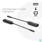Kép 2/7 - Club 3D Átalakító - CAC-2530 (USB-C to RJ45 Ethernet)