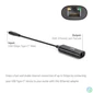 Kép 4/7 - Club 3D Átalakító - CAC-2530 (USB-C to RJ45 Ethernet)