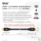 Kép 3/9 - Club 3D Kábel - CAC-2313 (HDMI 2.0, 4K60Hz, M/M, 10m, RedMere, Uni-directional)