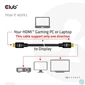 Kép 5/9 - Club 3D Kábel - CAC-2313 (HDMI 2.0, 4K60Hz, M/M, 10m, RedMere, Uni-directional)