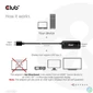 Kép 5/13 - Club 3D Átalakító - CAC-1336 (HDMI+Micro USB to USB-C, 4K120Hz/8K30Hz)