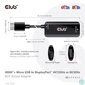 Kép 7/12 - Club 3D Átalakító - CAC-1335 (HDMI+Micro USB to DisplayPort, 4K120Hz/8K30Hz, M/F, aktív)