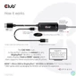 Kép 8/12 - Club 3D Átalakító - CAC-1335 (HDMI+Micro USB to DisplayPort, 4K120Hz/8K30Hz, M/F, aktív)