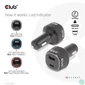 Kép 5/10 - Club 3D Autós Töltő - CAC-1922 (63W, USB-A, USB-C, 12-24V, QC3.0)