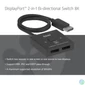 Kép 2/7 - Club 3D Switch - CSV-1009 (DisplayPort 1.4 to 2x DisplayPort, 8K60Hz)