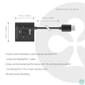 Kép 6/7 - Club 3D Switch - CSV-1009 (DisplayPort 1.4 to 2x DisplayPort, 8K60Hz)