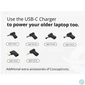 Kép 8/9 - Conceptronic Univerzális Töltő adapter - OZUL04BE (USB-C, 67W, 3,3-21V, fekete, 1,8m)