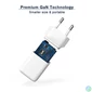Kép 10/10 - Conceptronic telefon töltő adapter+kábel - ALTHEA16W (USB-C+USB-A, 33W, 3in1 töltő kábel, fehér)
