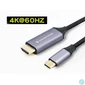 Kép 5/12 - Conceptronic Kábel - ABBY10G (USB-C to HDMI, 4K/60Hz, harisnyázott, fekete, 2m)
