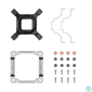 Kép 1/10 - DeepCool CPU Cooler - AK400 WH (29 dB; max, 112,93 m3/h; 4pin csatlakozó, 4 db heatpipe, 12cm, PWM, fehér)