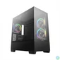 Kép 1/11 - DeepCool Számítógépház - CG380 3F (fekete, ablakos, 3x12cm A-RGB, BTF, mATX, 2xUSB3.0, 1xUSB2.0)