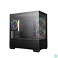 Kép 2/11 - DeepCool Számítógépház - CG380 3F (fekete, ablakos, 3x12cm A-RGB, BTF, mATX, 2xUSB3.0, 1xUSB2.0)