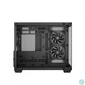 Kép 4/11 - DeepCool Számítógépház - CG330 3F (fekete, ablakos, 3x12cm A-RGB, BTF, mATX, 2xUSB3.0, 1xUSB2.0)
