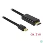 Kép 2/2 - Delock Kábel - 83699 (Mini Displayport 1.1 -> HDMI, apa/apa, 2m)