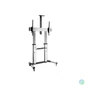 Kép 1/6 - Equip TV állvány - 650605 (60"-100" álló, dönthető, állítható magasság, gurulós, Max.:100kg, fekete/ezüst)