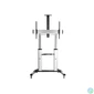 Kép 6/6 - Equip TV állvány - 650605 (60"-100" álló, dönthető, állítható magasság, gurulós, Max.:100kg, fekete/ezüst)
