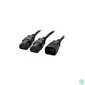 Kép 2/2 - Equip Tápkábel - 112210 (Y PC tápkábel hosszabító, C13/C14, fekete, 1,6m)