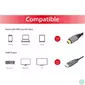 Kép 5/8 - Equip Kábel - 133415 (USB-C to HDMI, apa/apa, 4K/60Hz, aluminium burkolat, 1m)