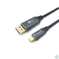 Kép 1/2 - Equip Kábel - 133421 (USB-C to DisplayPort, apa/apa, 8K/60Hz, aluminium burkolat, 1m)