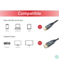 Kép 6/8 - Equip Kábel - 133423 (USB-C to DisplayPort, apa/apa, 8K/60Hz, aluminium burkolat, 3m)
