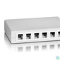Kép 4/7 - Equip Keystone Fali aljzat - 125460 (12 port, Cat5e/Cat6/Cat6A, fehér)